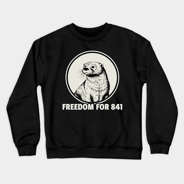 Freedom For 841 Otter .DNS Crewneck Sweatshirt by CoinDesk Podcast